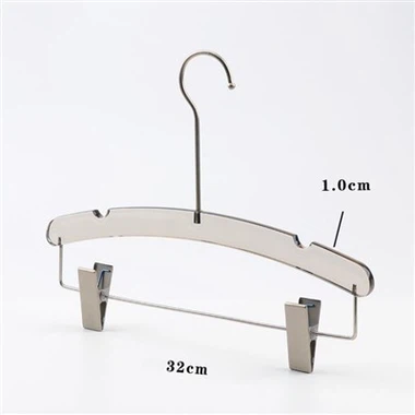 Priehľadné akrylové vešiaky na šaty